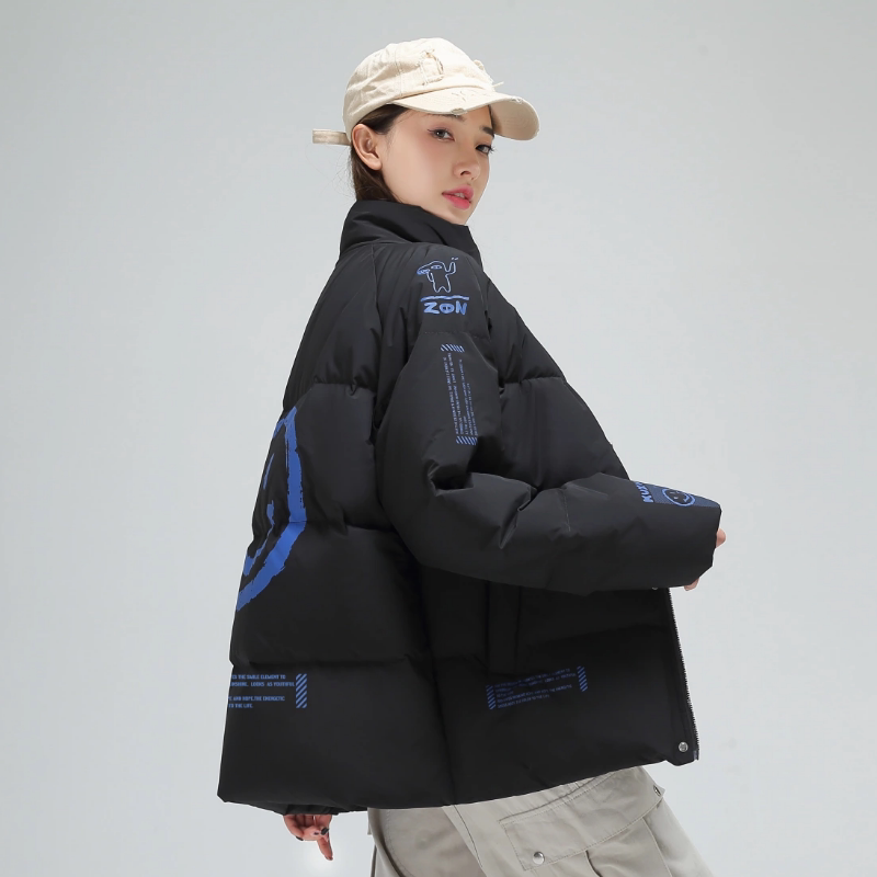 冬季保暖标白鸭绒连帽外套羽绒服情侣款笑脸款B247-239-p125,男装羽绒服,电商B247