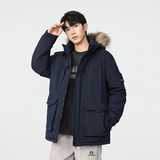 冬季保暖标白鸭绒大毛领连帽外套羽绒服情侣款B247-5355-p385，男装羽绒服，电商B247