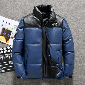 2022冬季新款短款白鸭绒皮面羽绒服男装潮外套DS-B247-MY21-P145图片