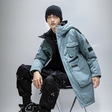 2022冬季新款中长款羽绒服加厚保暖外套潮男装DS-B247-2129-P190，男装羽绒服，电商B247