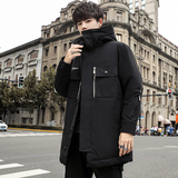 2023冬季新款中长款时尚连帽羽绒服时尚外套男DS-B247-7057-P175，男装羽绒服，电商B247