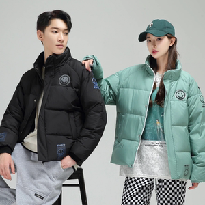 冬季保暖标白鸭绒连帽外套羽绒服情侣款 笑脸款B247-239-p125图片