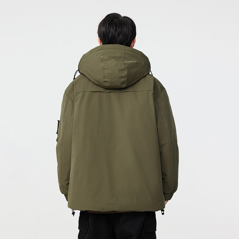 冬季暖标防风防寒白鸭绒连帽外套羽绒服情侣款B247-5333-p305,男装羽绒服,电商B247