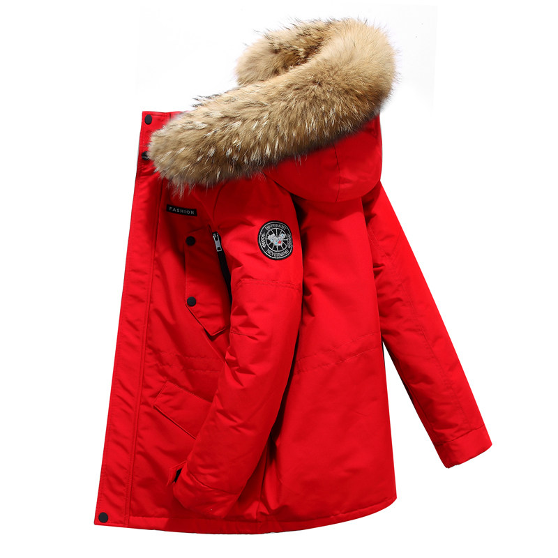 2020电商B247冬季潮流男中长款工装羽绒服户外加厚抗寒MY35-P180，男装羽绒服，电商B247