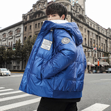2022冬季新款连帽羽绒服舒适纯色亮面外套男装DS-B247-Y77-P170，男装羽绒服，电商B247