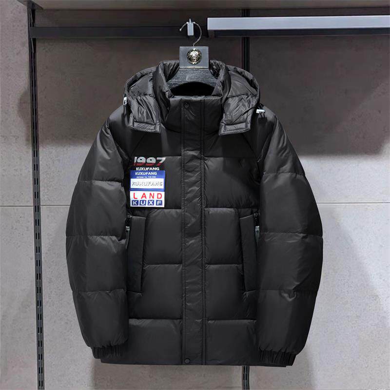 冬季防风保暖标白鸭绒连帽外套羽绒服情侣款无标B247-238-p145,男装羽绒服,电商B247
