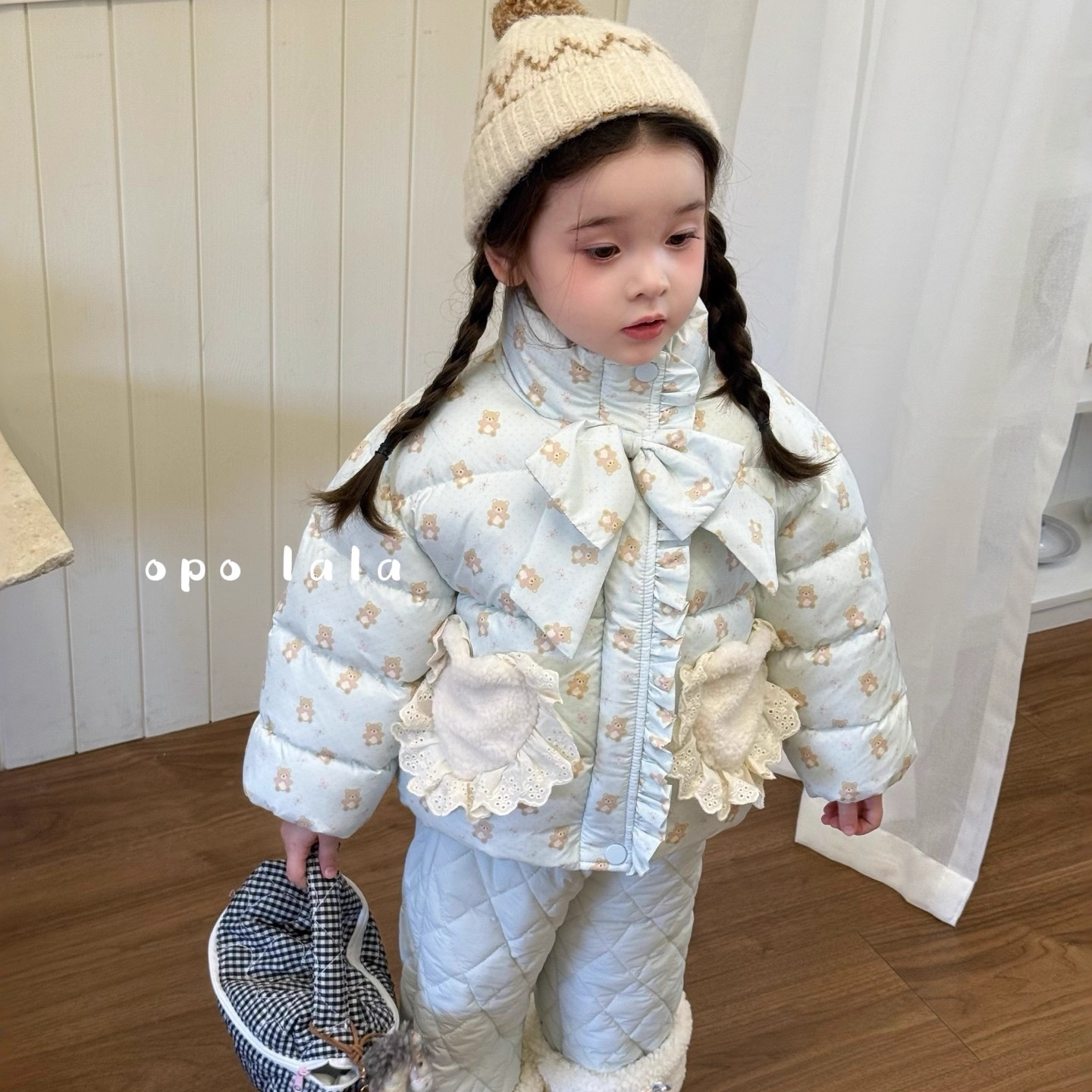 女童深秋款裤子2025新款