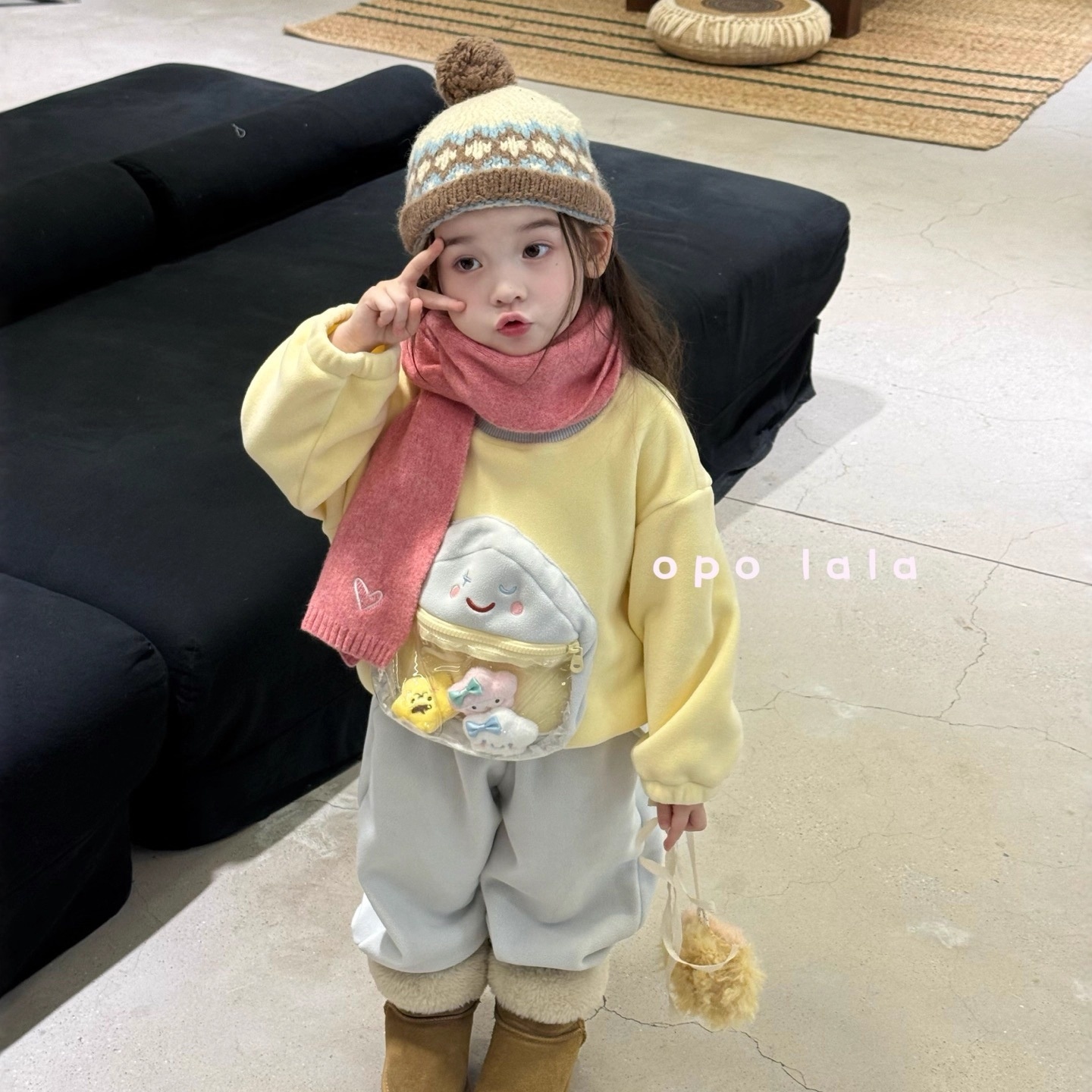 女童深秋款运动套装2025新款