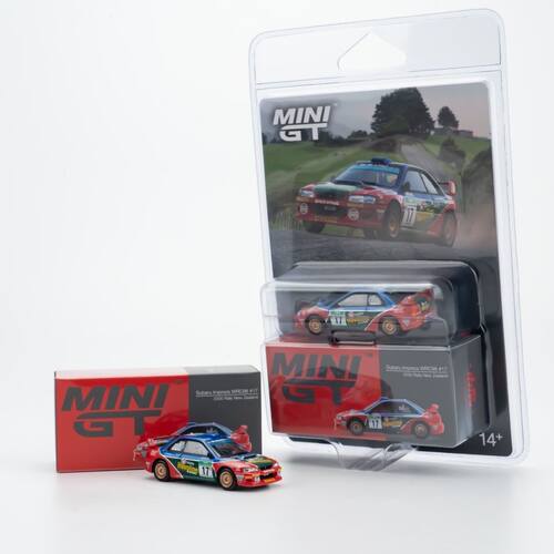 MINIGT 1:64 斯巴鲁 Impreza WRC98 #1 拉力赛车 合金车模 1211