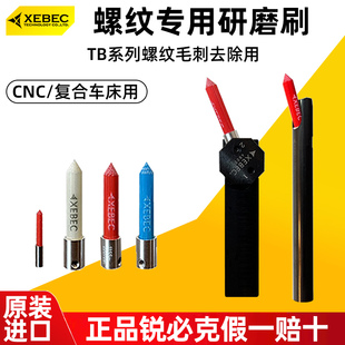 锐必克XEBEC纤维油石刷螺纹刷A11TB金属模具表面研磨小抛光刷TMSH