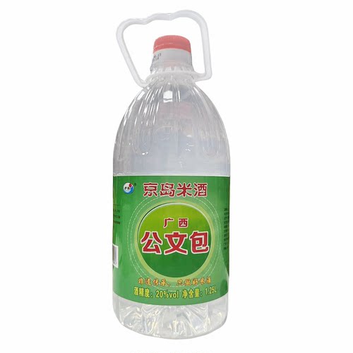 京岛米酒广西公文包1.25L低度米酒20度煮炒菜酒月子煲鸡汤米酒