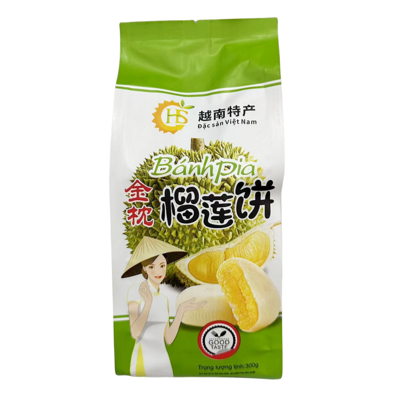 汉生金枕榴莲饼300个内含6个饼独立包装越南特产榴莲饼400克4个饼