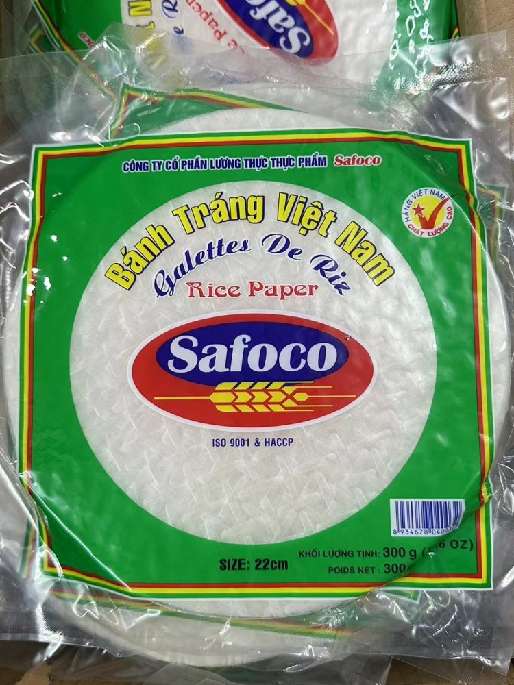 越南春卷皮safoco透明薄饼皮进口家用米皮卷凉拌油炸越南餐厅风味 粮油调味/速食/干货/烘焙 特色米/面粉/杂粮 原图主图