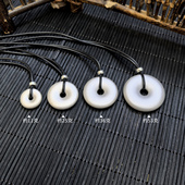 纯银平安扣吊坠实心男女款 足银999挂件本命年生日礼物可刻字项坠