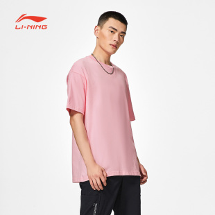 透气宽松短袖 韦德系列时尚 文化衫 AHSS649 李宁短袖 B品 T恤男夏季