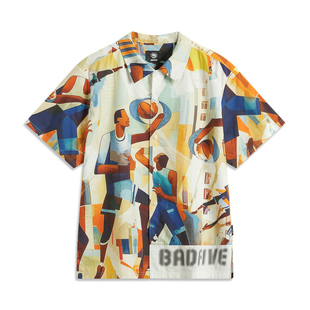 反伍系列休闲衬衫 ASHU411 夏季 外套半袖 B品 开衫 李宁男子短袖