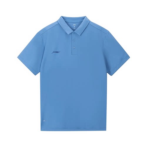 李宁正品年夏季新款男子简约休闲透气短袖POLO衫APLU189--B品