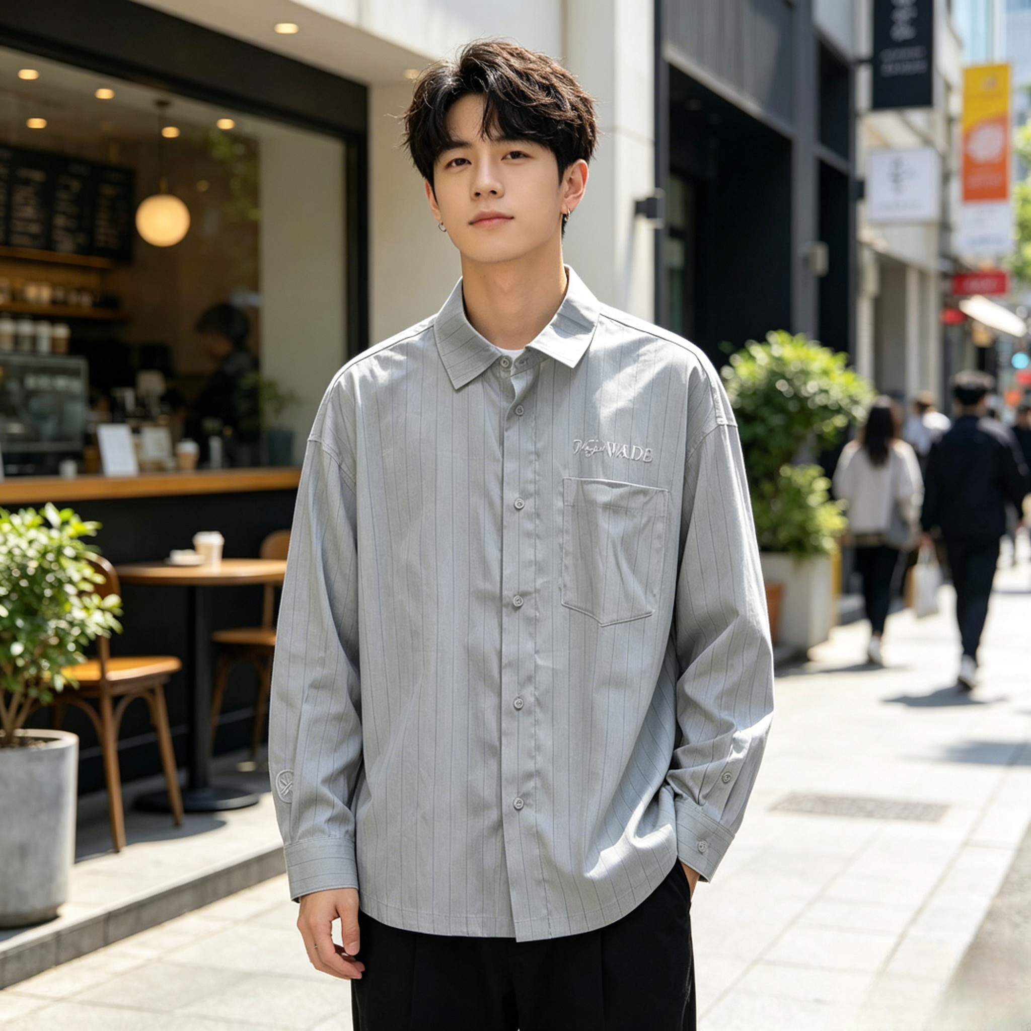 李宁2024夏季新款韦德系列男子外套宽松休闲外套 ASHU409-B品