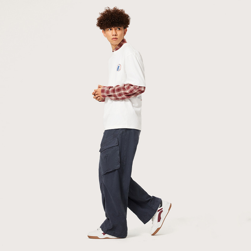 李宁短袖男子秋舒适时尚潮流系列常规百搭短袖文化衫AHSU549-B品