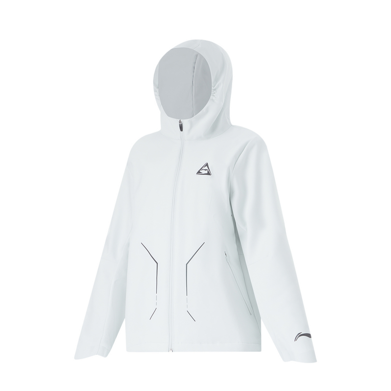 李宁综合体能系列男大童春季连帽防风透湿运动风衣YFDU051-B品