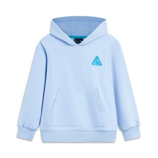 B品 系列加绒宽松套头连帽卫衣YWDT274 李宁卫衣女童冬季 运动时尚