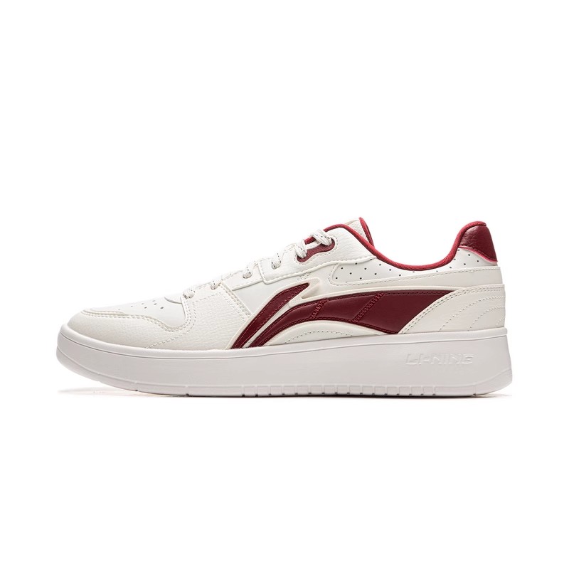 李宁正品新款元宝男子简约拼接百搭耐磨经典休闲鞋AGCU515