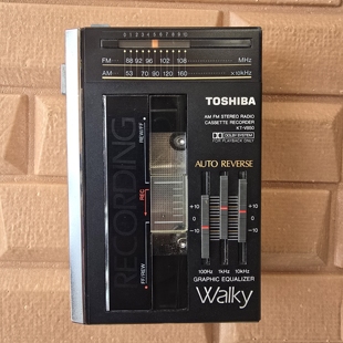 东芝高音质旗舰收录放磁带机立体声收音机v850经典怀旧款自动翻面