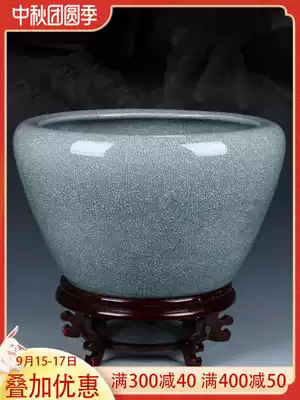 Jingdezhen ceramic retro fish tank antique raising goldfish tank turtle tank water lily bowl lotus bowl lotus tank extra large size