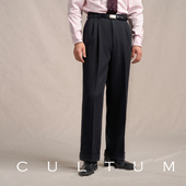 高腰好莱坞双褶直筒西裤 CULTUM秋冬重磅经典 1930s 全羊毛斜纹