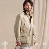 夹克外套男 工装 纯棉骑兵斜纹 CULTUM水洗磨毛翻领vintage猎装