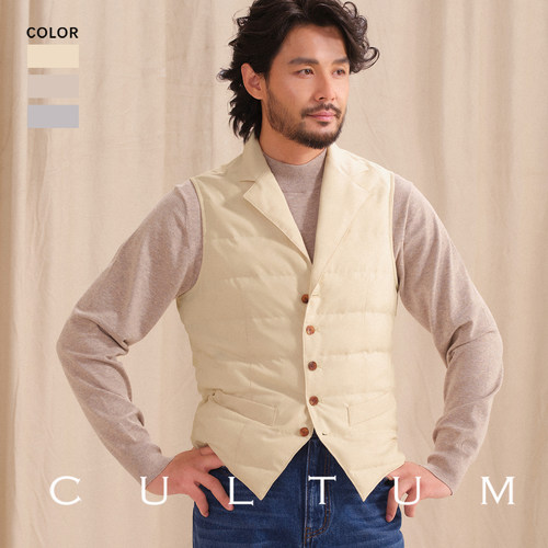 CULTUM90白鸭绒防风保暖羽绒马甲