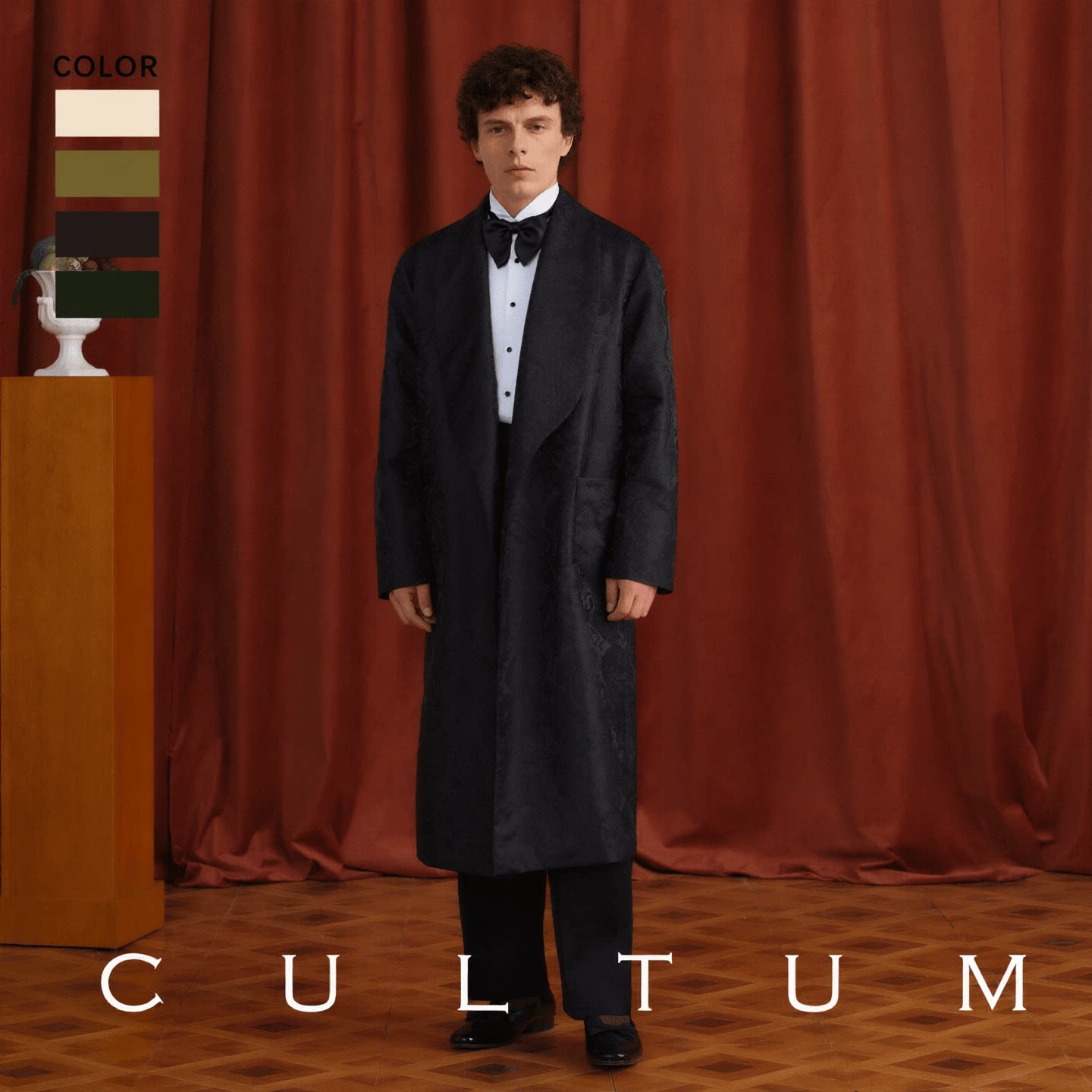 【佩斯利腰果花纹】CULTUM复古睡袍浴袍晨礼袍吸烟装家居服睡衣男