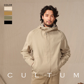 防泼水 耐磨易打理 CULTUM 华夫格连帽夹克秋冬男短款 休闲外套
