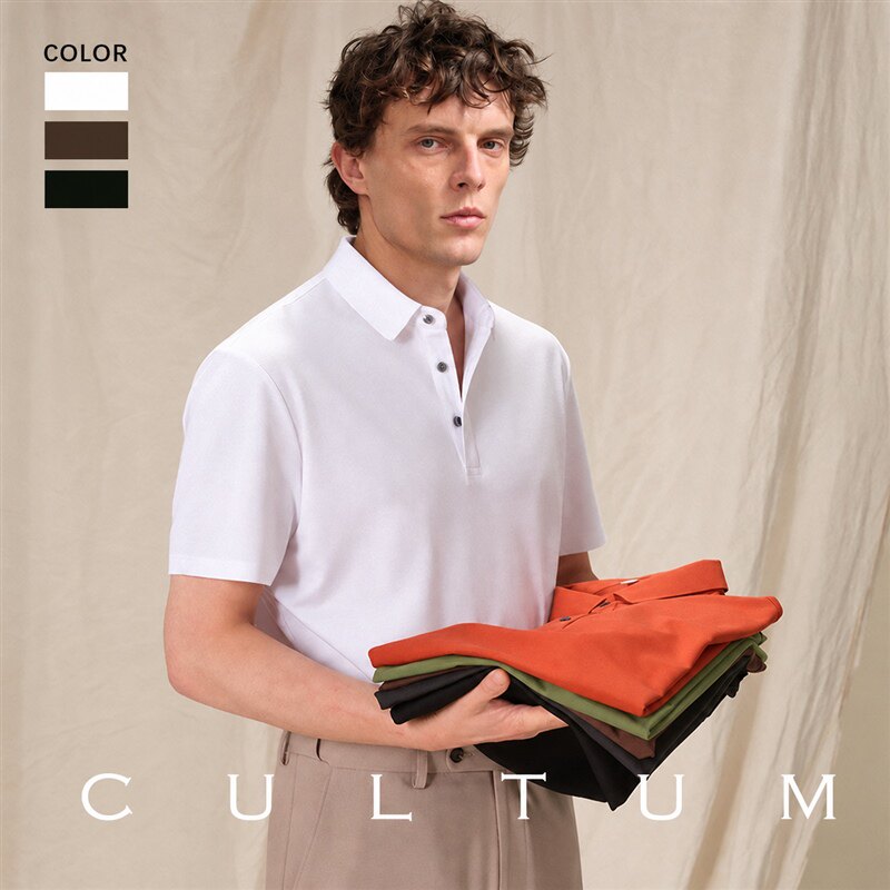 【5A级抗菌 索罗纳科技凉感莫代尔】CULTUM商务通勤男POLO衫