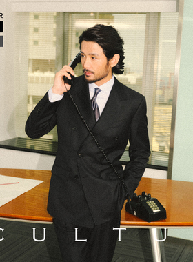 【70澳洲羊毛半麻衬】CULTUM可机洗免熨烫西装商务通勤西服套装男