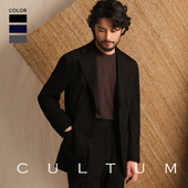 无结构可机洗 CULTUM意式 针织免烫西服套装 男休闲纯色西装 上衣