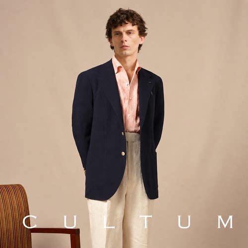 CULTUM布雷泽春夏泡泡纱西服套装