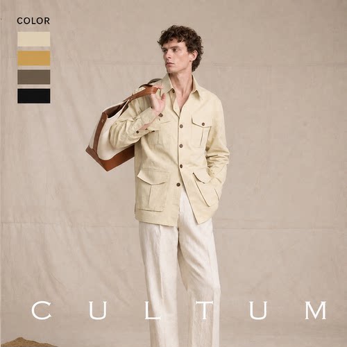 CULTUM100%棉春夏男士游猎夹克