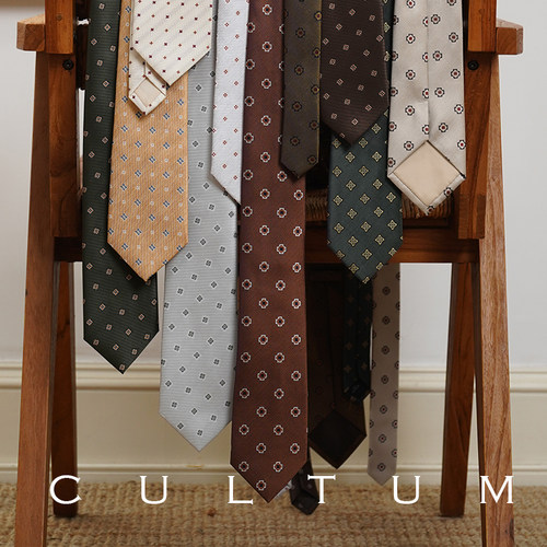 碎花手工领带箭头色织西装领带