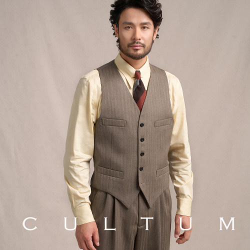 CULTUM70羊毛单排免熨烫西服马甲
