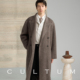 CULTUM秋冬双排扣宽松长款 驼毛羊毛 双面呢大衣男毛呢外套