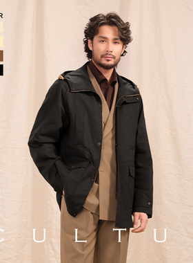 【轻薄透气可机洗】CULTUM开图通勤上班休闲连帽款M65夹克外套男