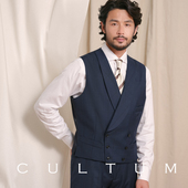马甲男 CULTUM亲王格青果领婚礼新郎西装 澳洲羊毛 免熨烫