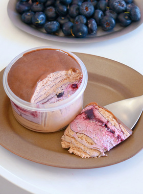 【悠悠小食光】巧克力蓝莓千层 法芙娜黑巧甜品下午茶 季节限定