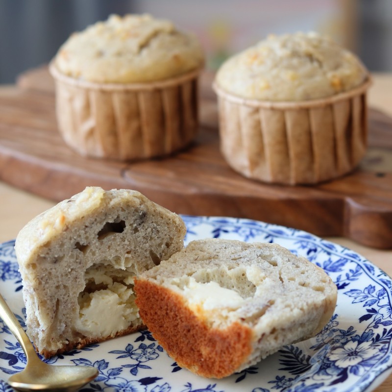 【悠悠小食光】 香蕉奶酪马芬 下午茶甜品 麦芬蛋糕 下午茶点