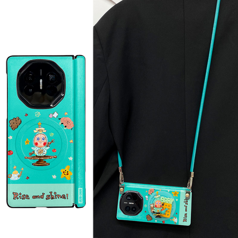 北极星星星人适用于vivoxfold5手机壳中轴铰链全包防摔外壳xfold5保护套XFOLD5高档折叠屏双中轴皮纹新款