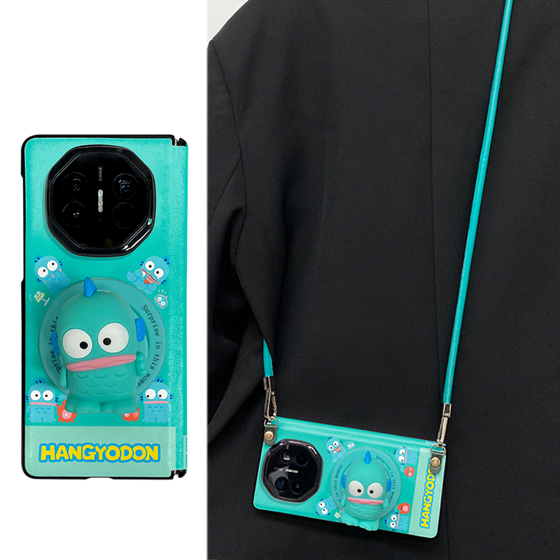 卡通小丑鱼铰链全包适用于华为MateX7手机壳matex5典藏版MATEX6折叠屏荣耀V2防摔VS3中轴matex3保护套支架