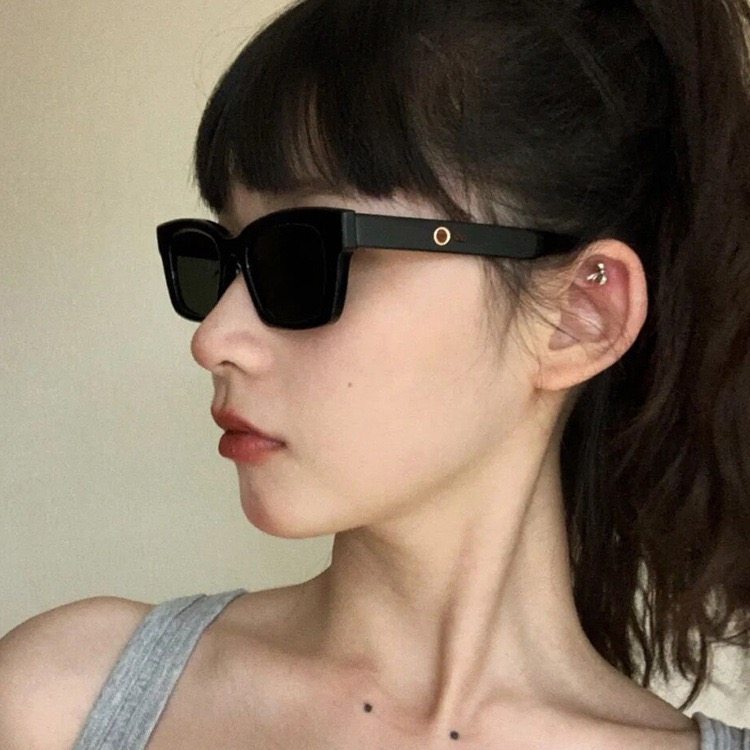 猫眼韩国复古风太阳镜jennie同款