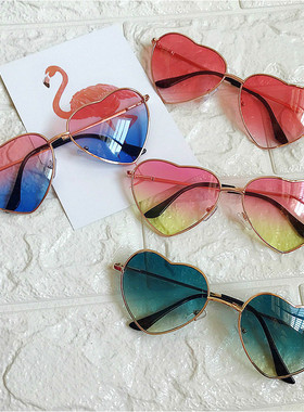 韩版原宿风海洋片复古心形桃心