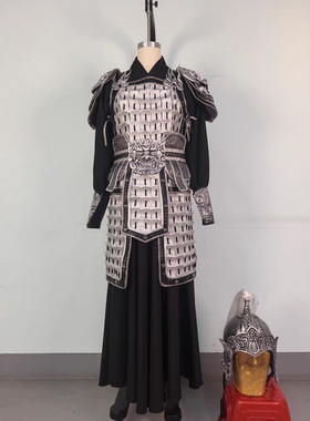 将军盔甲士兵服铠甲金色银色古代服装影视剧铠甲古装将军演出服